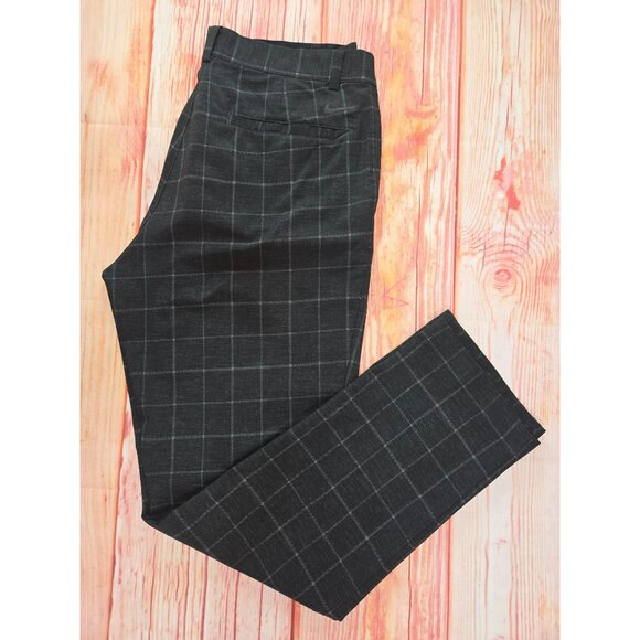 Nike Golf Mens Charcoal Checkered Dri-Fit Pants 32x30 - Picture 3 of 8